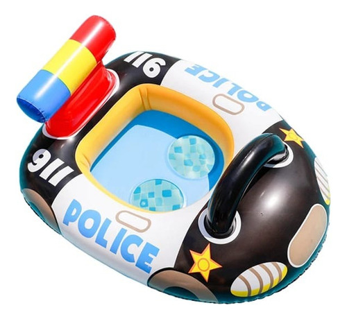 Flotador Bote Inflable Piscina Policía Bebé Niño 25k