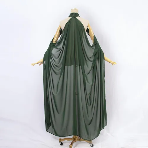Capa Larga Para Mujer, Chal Fino Para Boda, Novia, Verde