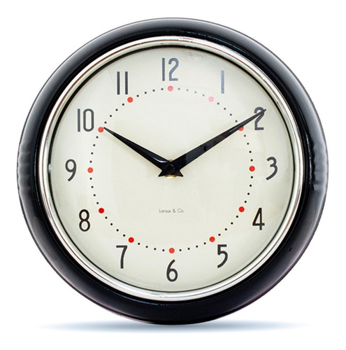 Imagen 1 de 4 de Reloj Metálico Retro Estilo Años 50