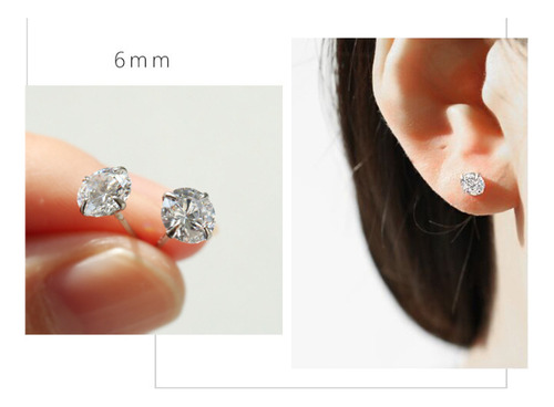 Juego De Collar De Anillo Y Aretes Mujer Plata 925 Con Caja
