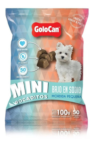 Mini Bocaditos Golocan Bajo En Sodio X100gr