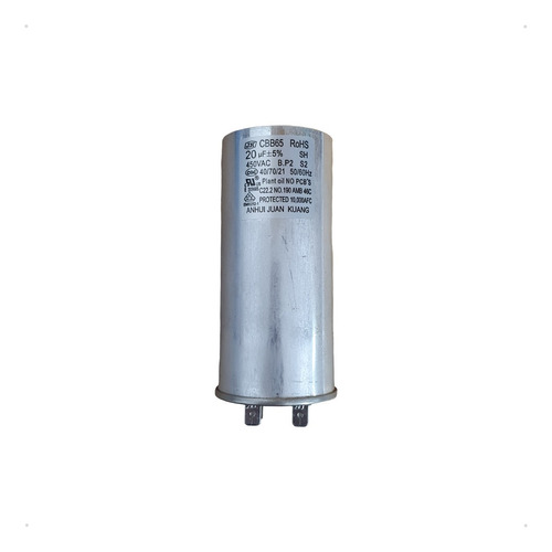 Capacitor Permanente Alumínio Terminal Fast On 400/450v 20uf