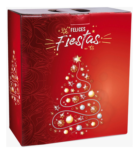 Caja Navideña Maletín Navideño Fiestas Pack X 20 U. Chico