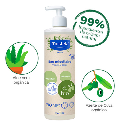 Mustela Água Micelar BIO 400 ml