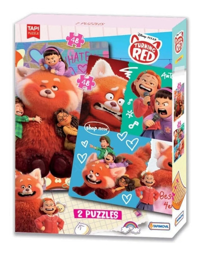 Rompecabezas 2 Puzzle 48 Pzas Pelicula Red Panda Disney Ed