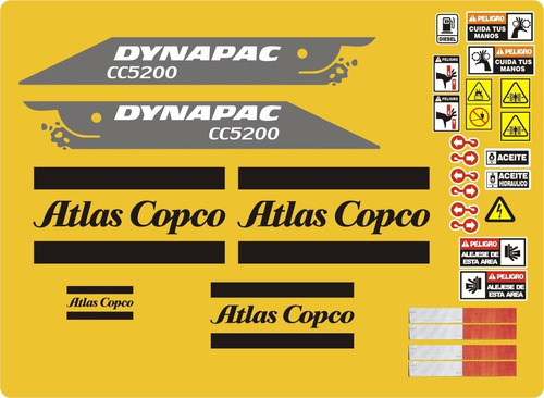 Calcomanías Para Dynapac Cc5200