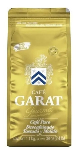 Café Puro Gourmet Garat Molido Tostado Descafeinado 1.1 Kg