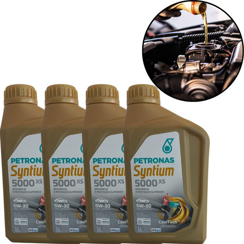 4 Litros Óleo Motor Sintético Petronas 5w30 Syntium 5000 Xs