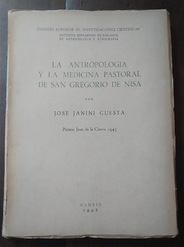 Antropologia Y La Medicina Pastoral De San Gregorio De Nis 