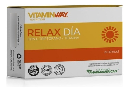 Relax Dia Ansiedad Vitamin Way 20 Capsulas