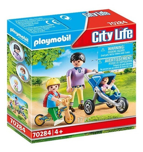 Playmobil City Life Mamá Con Niños 70284 Intek