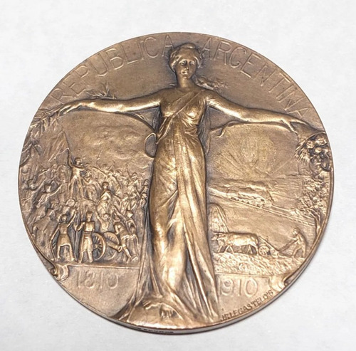 Medalla Censo Ganadero Nacional Año 1930 Cobre - 634