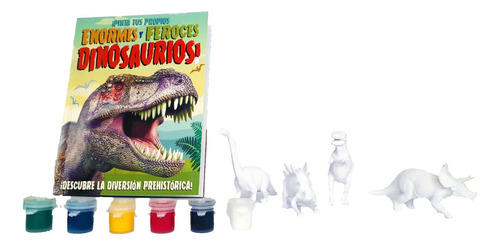 Libro De Actividades Con Dinosaurios Para Pintar 3d Para Niñ