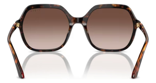 Gafas de sol - Vogue - VO5561s W65613 56 habana, marco oscuro, habana, lente degradada, marrón oscuro, diseño cuadrado