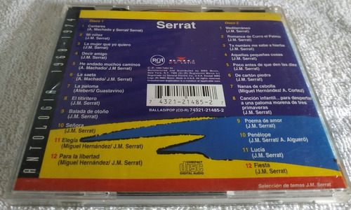 Cd Serrat - 1968-1974 Doble Cd (Usado)