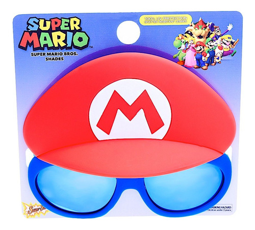 Sunstaches Producto Oficial Lil Personajes Super Mario Lente