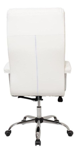 Cadeira de Escritório Ergonômica Executiva Com 42 Molas Ensacadas no Assento Revestimento em Pillow Top Sistema Relax com Trava de Posição Suporta até 150kg Cadeiras Inc Branca