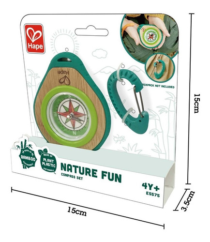 Brújula C/ Espejo Kit Explorador Juguete Niños Hape E5575