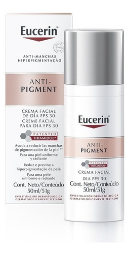 Crema Anti-Pigment crema facial de dia FPS 30 Eucerin día para todo tipo de piel de 50mL/50g