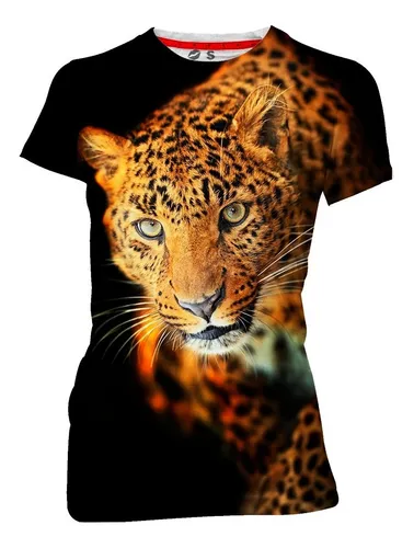 Playera Leopardo Mujer