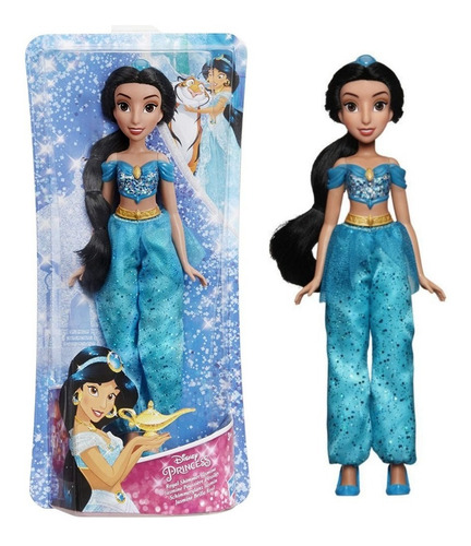 Imagen 1 de 6 de Muñeca Disney Princesa Jazmin Royal Shimmer Original - Niñas