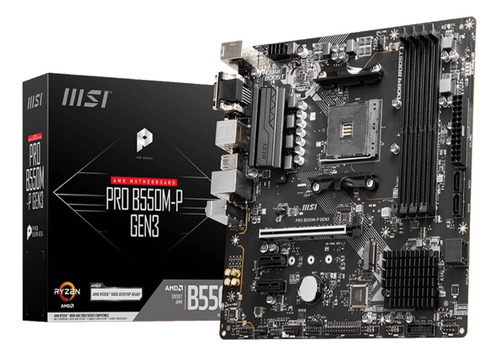 Motherboard Msi Pro B550m-p Gen3 Ryzen 9 Socket Am4 Ddr4