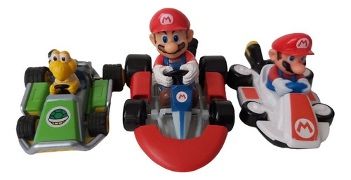 Mario Bros Kart Y Yoshi Pull Speed Lote 3 (Usado)