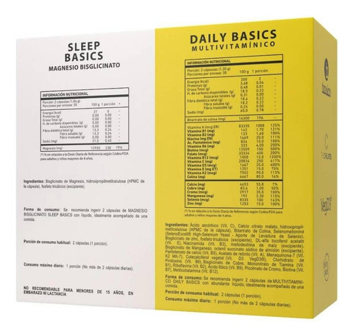 Pack Daily Basics Sleep Basics Nutrition