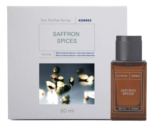 Korres Deo Parfum Masculino Spray Saffron Spices 50ml