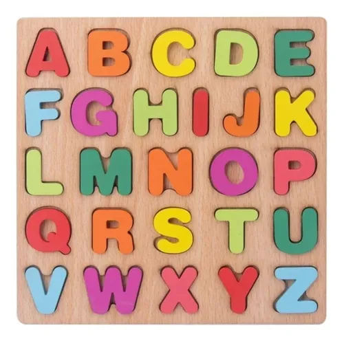 Set 3 Rompecabezas Números Letras Didáctico Encajables