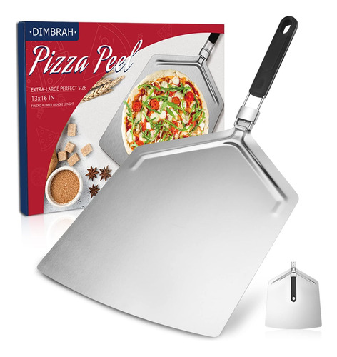 Pizza Peel 16 Pulgadas, Pizza Paddle Acero Inoxidable-p...