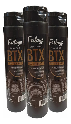 Frilayp Shampoo Antifrizz Btx Extreme 370cc X3un