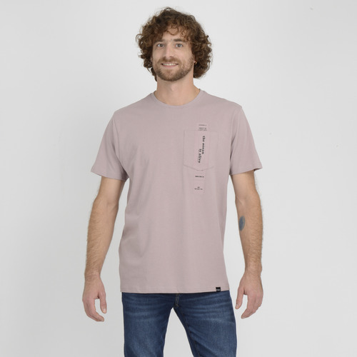 Polera Manga Corta River  Rosado Oscuro