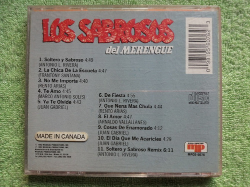 Eam Cd Los Sabrosos Del Merengue Sin Frontera 1992 + Remix