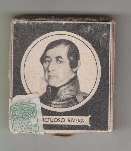 Uruguay Caja De Fosforos Imagen De Fructuoso Rivera Vintage
