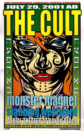 Poster Vintage The Cult 2001 Cartaz 30x45cm Plastificado