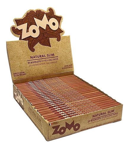 Seda Zomo Natural Perfect Brown King Size -caixa 25 Livretos