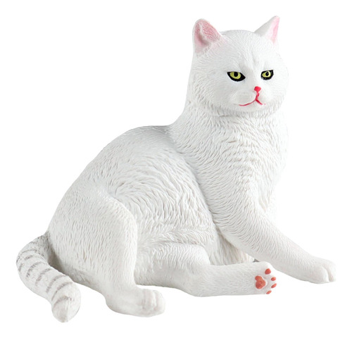 Adorno De Figura Modelo De Gato De Simulación Para Niños