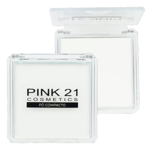 Polvo Compacto Translúcido Sellador Maquillaje Pink 21