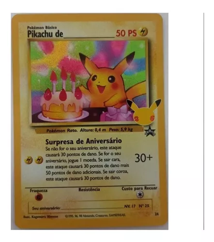 Preços baixos em Cartões individuais de Pokémon Pikachu do