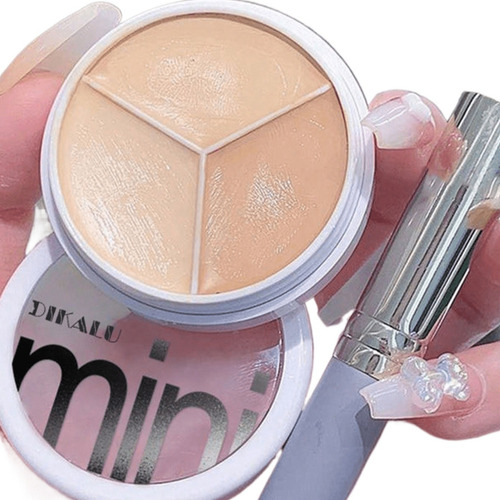6 Pzas. De Mini Paleta De Corrector En Crema 3 Tonos