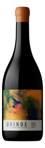 Vino Quinde Gran Corte Blend Orgánico Vinecol De 750 Cc