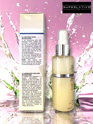 Serum Capilar Sem Enxague Queratina Biomimética E Colágeno