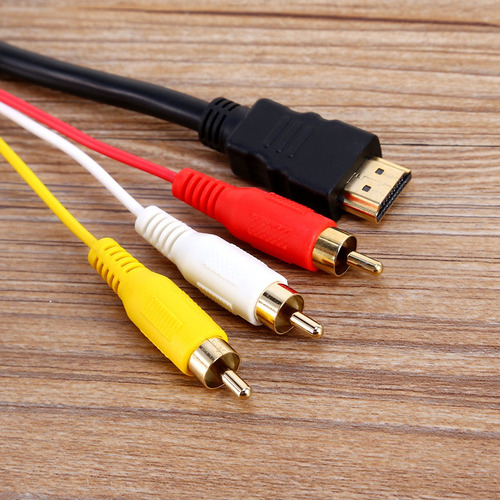 Z 1.5 M 5 Pies Hd 1080p Hdmi Macho A 3 Rca Av Audio Vídeo