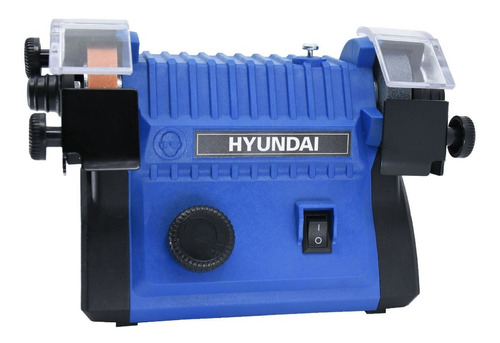 Esmeril De Banco De Batería Hyundai 20v - Hybg20 Color Azul