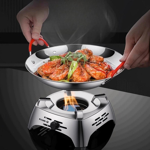 Sartén De Cocina De Acero Inoxidable 9 Pulgadas Con Tapa
