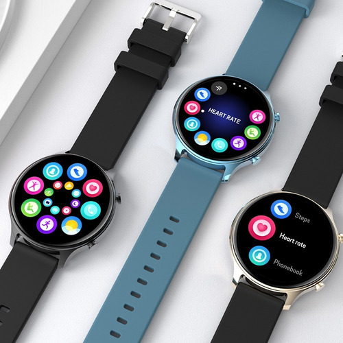 Imagen 2 de 9 de Reloj Inteligente Monitor De Frecuencia Smartwatch Mujer