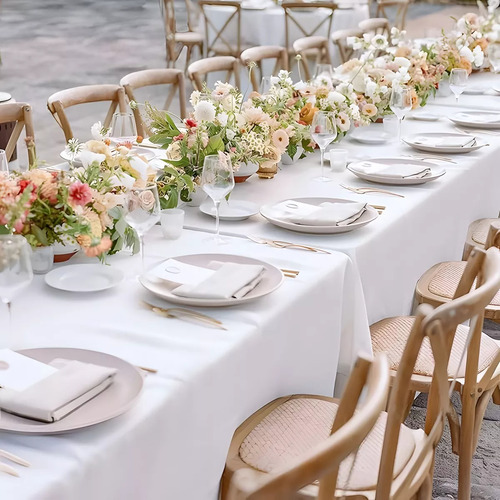 Mantel Rectangular Eventos Tablon Mesa 3 X 1.5 Mts 2 Pzs