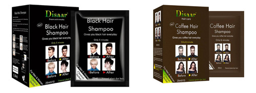 Pack Tinte Shampoo 1 Negro Y 1 Café Inc/envio