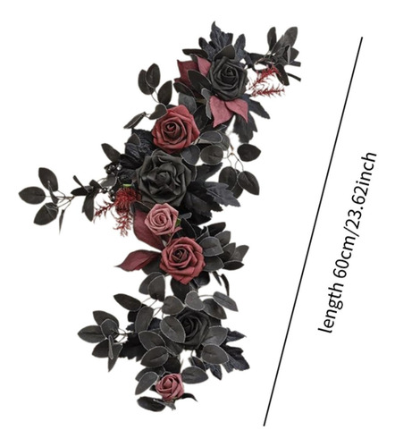 Arco De Boda Artificial Flor, Decorativa Y Resistente Mesa